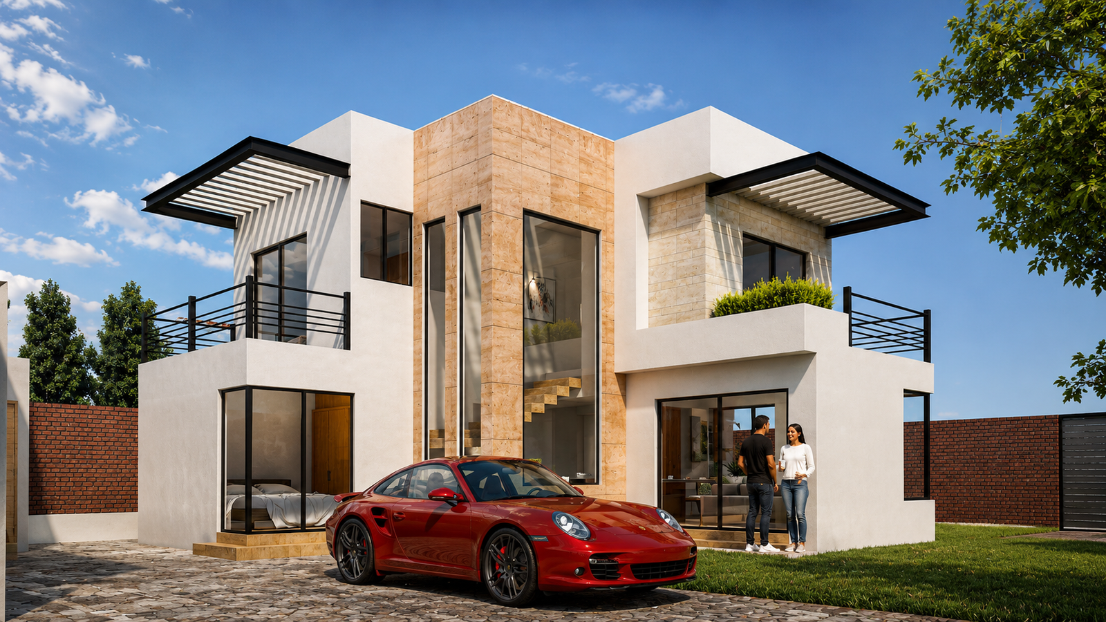 Render 3D arquitectónico